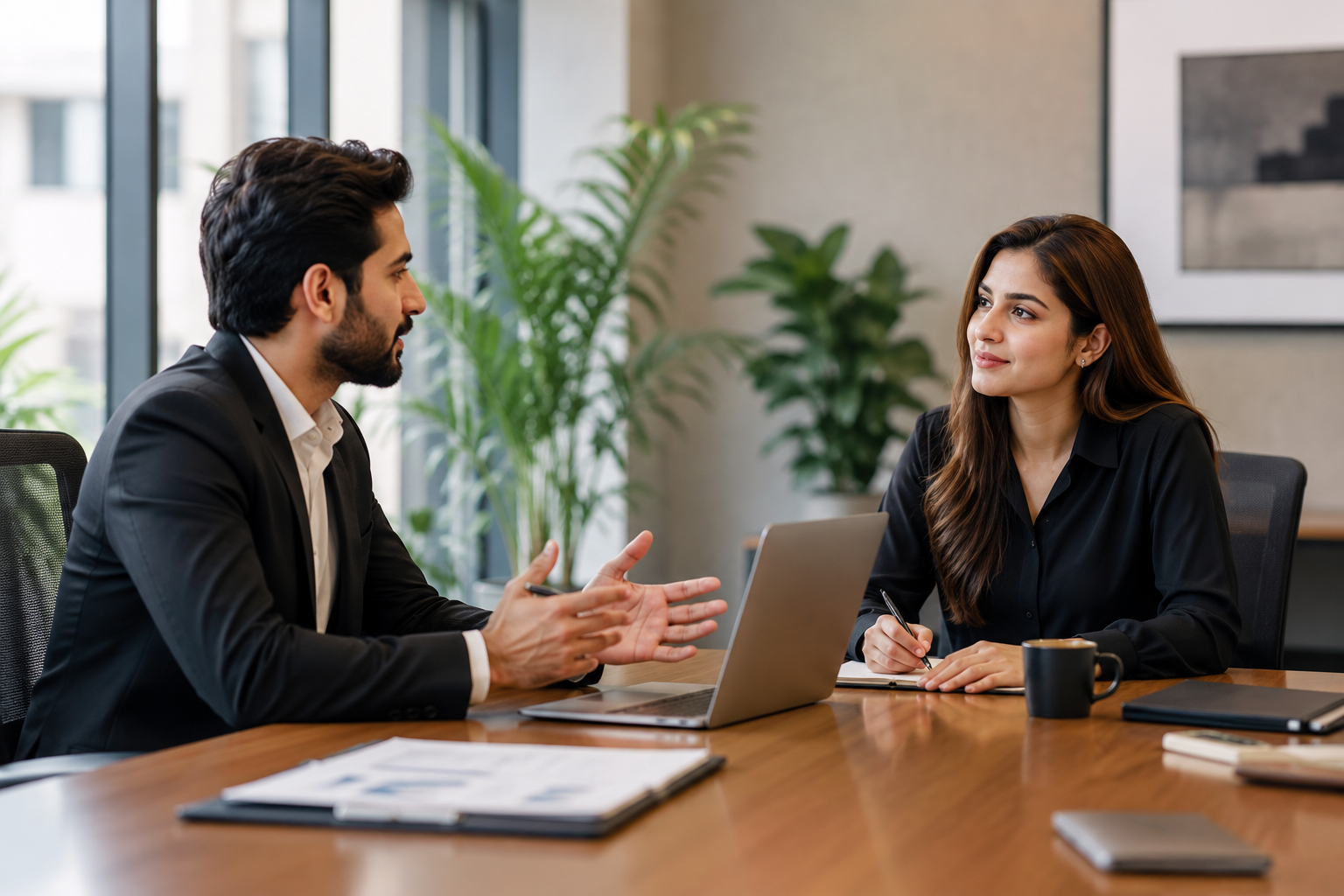 Women and men working together toward equal opportunities
